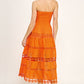 Eyelet Lace Tube Dress OMFORT