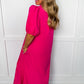 The Hot Pink Ease Dress OMFORT