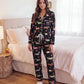 Dachshund Bow Print Pajama Set - OMFORT