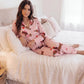 Valentine Dachshund Dog Pattern Pajama Set - OMFORT