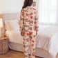 Heart Dachshund Pattern Pajama Set - OMFORT