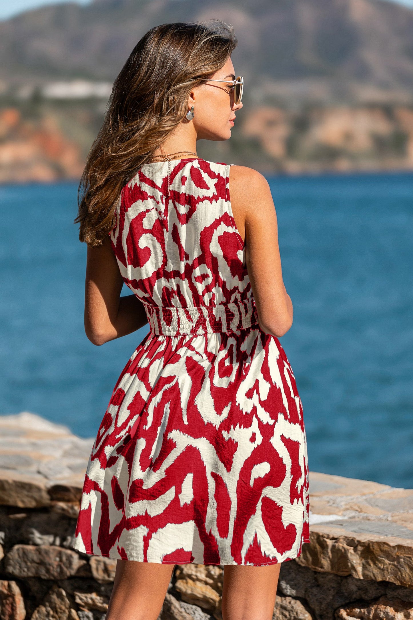 Daycation Abstract Mini Dress OMFORT