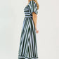 Directional Stripes Maxi, Sea Green OMFORT
