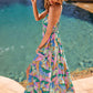 Dreamy Blossom Abstract Maxi Dress OMFORT