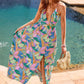 Dreamy Blossom Abstract Maxi Dress OMFORT