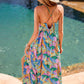 Dreamy Blossom Abstract Maxi Dress OMFORT