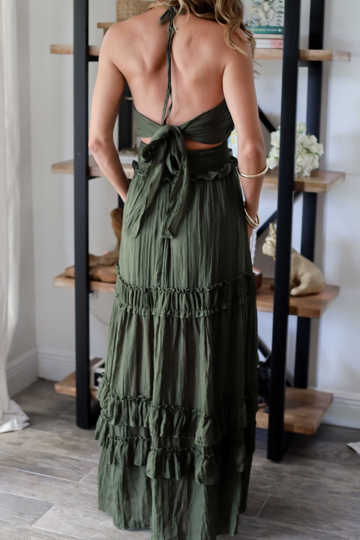 Michelle Ruffle Maxi Dress - 2 Colors OMFORT