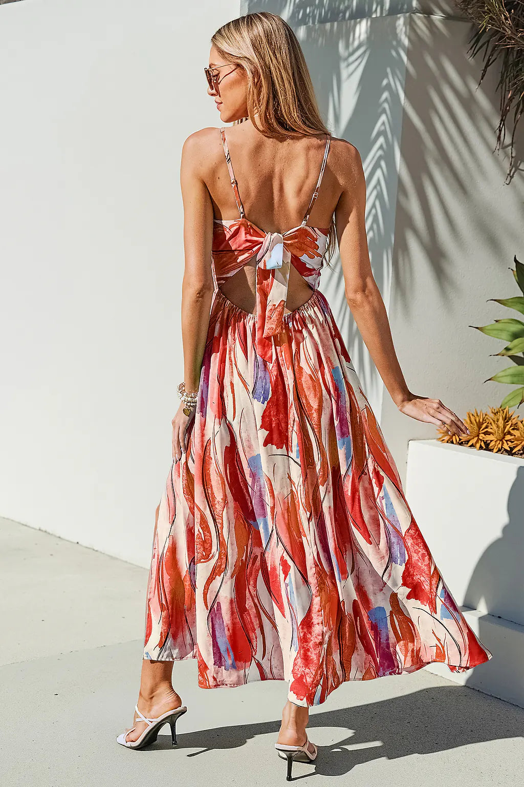 Easy Radiance Abstract Maxi Dress OMFORT
