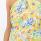 Exactly What You Needed Yellow Floral Halter Midi Dress OMFORT