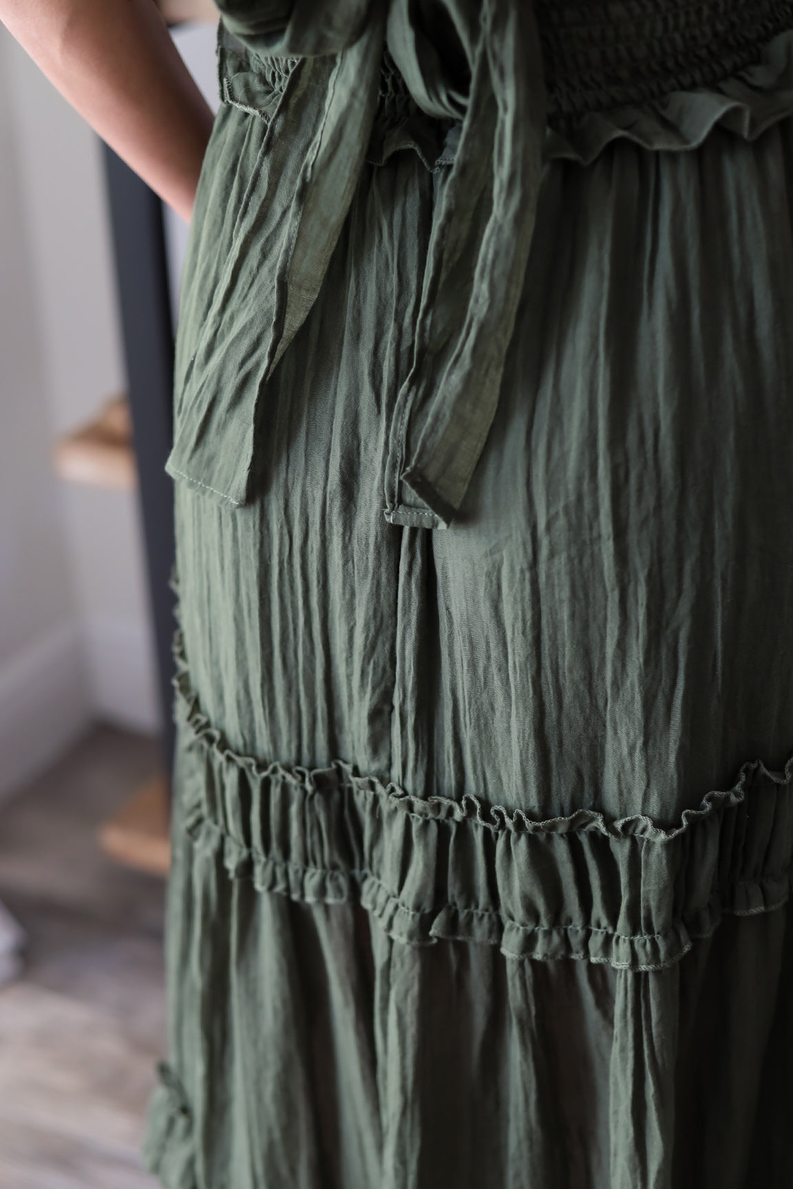 Michelle Ruffle Maxi Dress - 2 Colors OMFORT