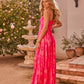 Soraya Floral Printed And Pleated Maxi Dress mysite