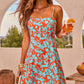 Garden Reverie Floral Linen Blend Mini Dress OMFORT