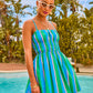 Glow Rush Striped Print Mini Dress OMFORT