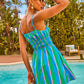 Glow Rush Striped Print Mini Dress OMFORT