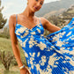 Soraya Floral Printed And Pleated Maxi Dress mysite