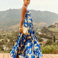 Soraya Floral Printed And Pleated Maxi Dress mysite