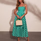 Sea Calling Cotton Striped Maxi Dress OMFORT
