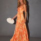 Soraya Floral Printed And Pleated Maxi Dress mysite