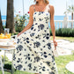Falling Petals Floral Midi Dress OMFORT