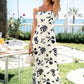 Falling Petals Floral Midi Dress OMFORT