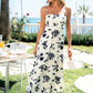 Falling Petals Floral Midi Dress OMFORT