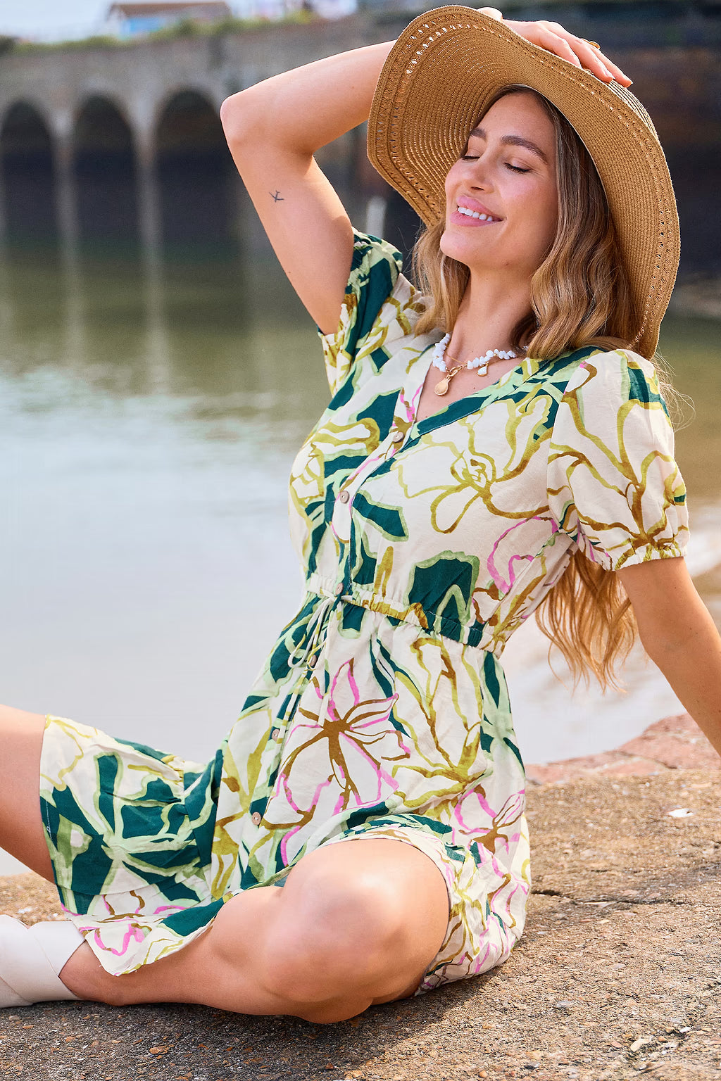 Getaway Agenda Floral Mini Dress OMFORT