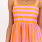 Good From The Start Orange Striped Midi Dress OMFORT