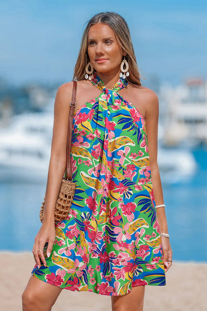 High Energy Tropical Mini Dress OMFORT