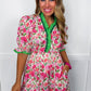 The Juliette Maxi Dress in Pink Mix Floral OMFORT