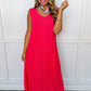 Dear Scarlett Alyssa Maxi Dress in Coral OMFORT