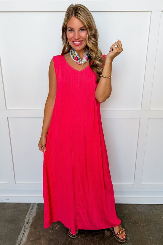 Dear Scarlett Alyssa Maxi Dress in Coral OMFORT