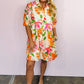 Coastal Bloom Button Front Dress OMFORT