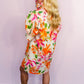 Coastal Bloom Button Front Dress OMFORT