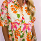 Coastal Bloom Button Front Dress OMFORT