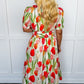 Best Selling Krissy Zip-Up Midi Dress in Tulip Daze OMFORT