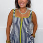 Just Feels Right Stripe Dress in Navy OMFORT