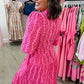 The Cameron Midi Dress in Heirloom Vine Pink by Mary Square OMFORT