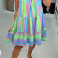 Denice Abstract Print Cheesecloth Midi Dress mysite