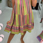 Denice Abstract Print Cheesecloth Midi Dress mysite
