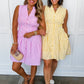 Better Days Pin Stripe Dress in Lemon OMFORT