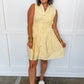 Better Days Pin Stripe Dress in Lemon OMFORT