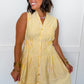 Better Days Pin Stripe Dress in Lemon OMFORT