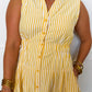 Better Days Pin Stripe Dress in Lemon OMFORT