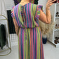 Jeanelle Abstract Print Cheesecloth Maxi Dress OMFORT
