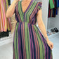 Jeanelle Abstract Print Cheesecloth Maxi Dress OMFORT