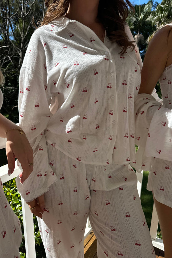 Cherry Pie Long Pyjama Set OMFORT