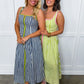 Just Feels Right Stripe Dress in Navy OMFORT