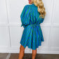 Stripe Me Pretty Dress in Blue & Green OMFORT