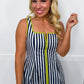 Just Feels Right Stripe Dress in Navy OMFORT