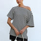Tahlea Top BLACK STRIPE OMFORT